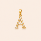 Diamond Initial Pendant