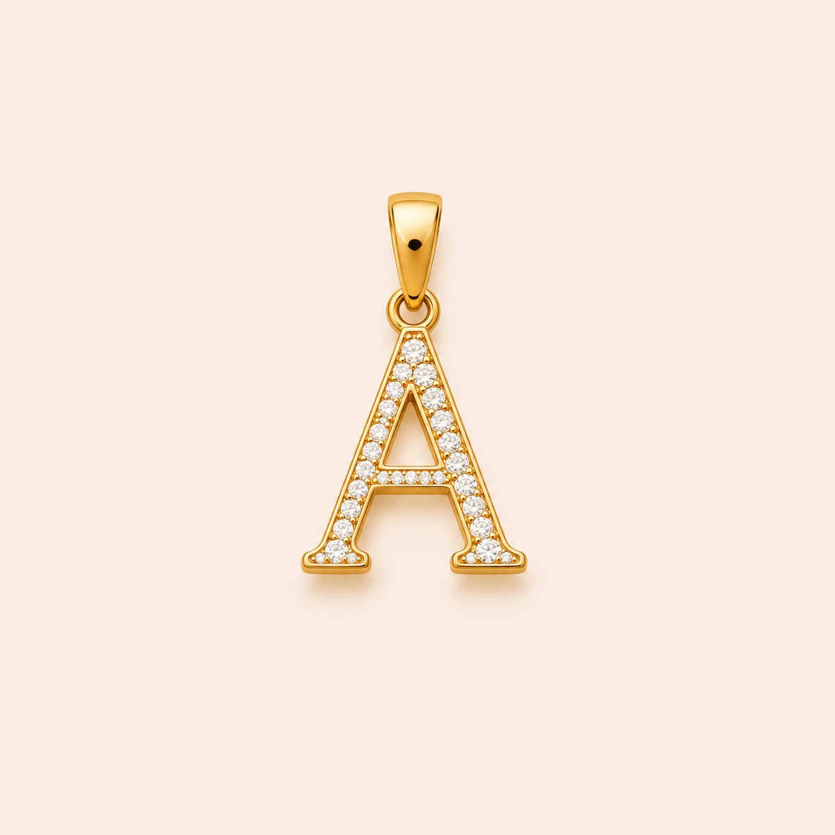 Diamond Initial Pendant