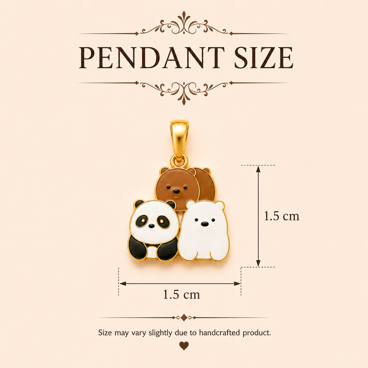 Bear Trio Pendant