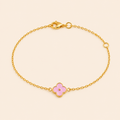 Pink Clover Bracelet