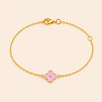 Pink Clover Bracelet