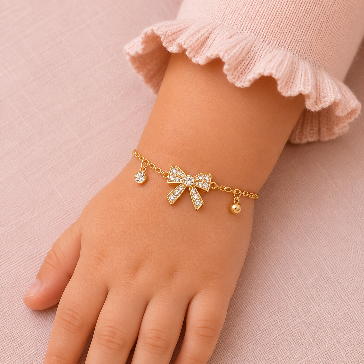 Diamond Bow Bracelet