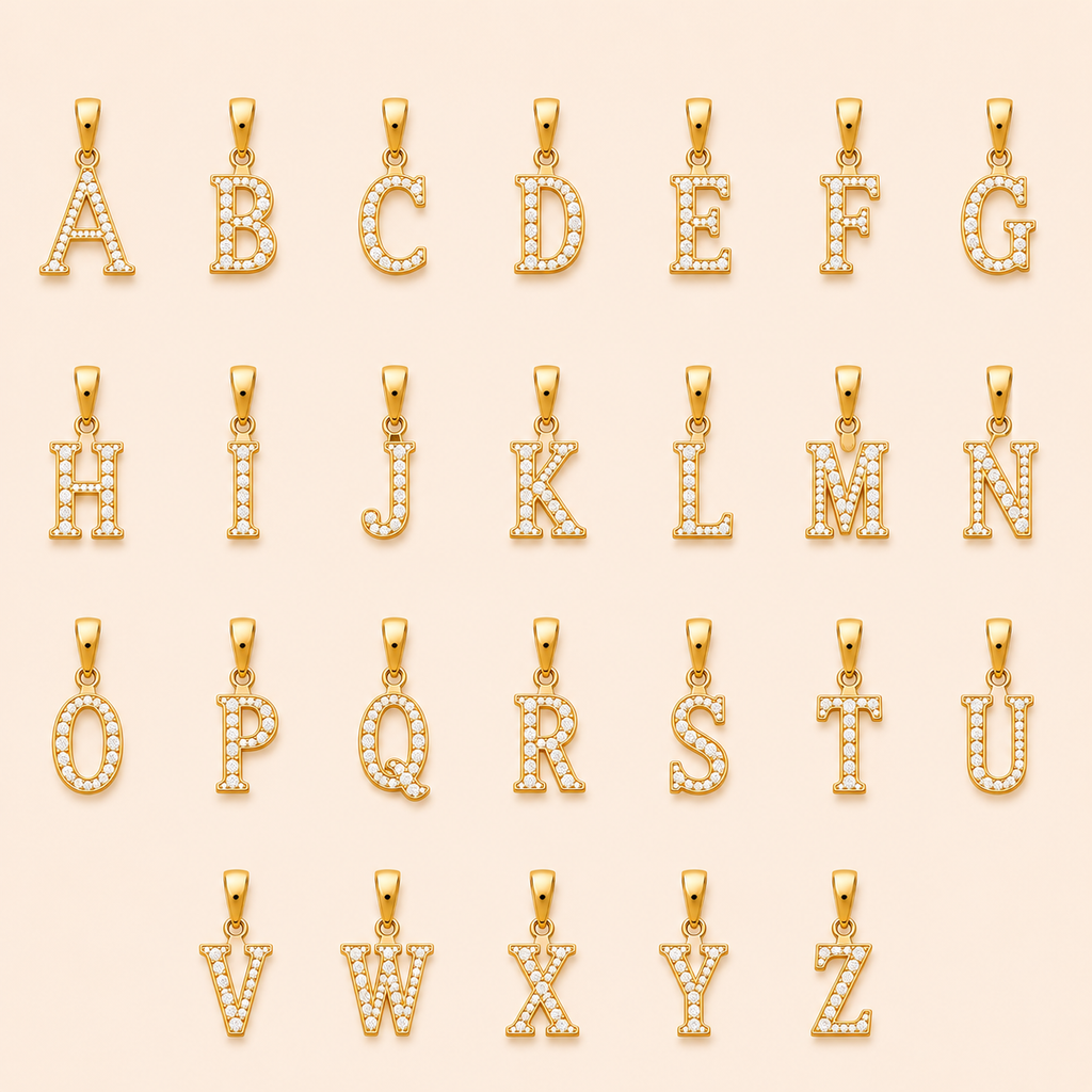 Diamond Initial Pendant