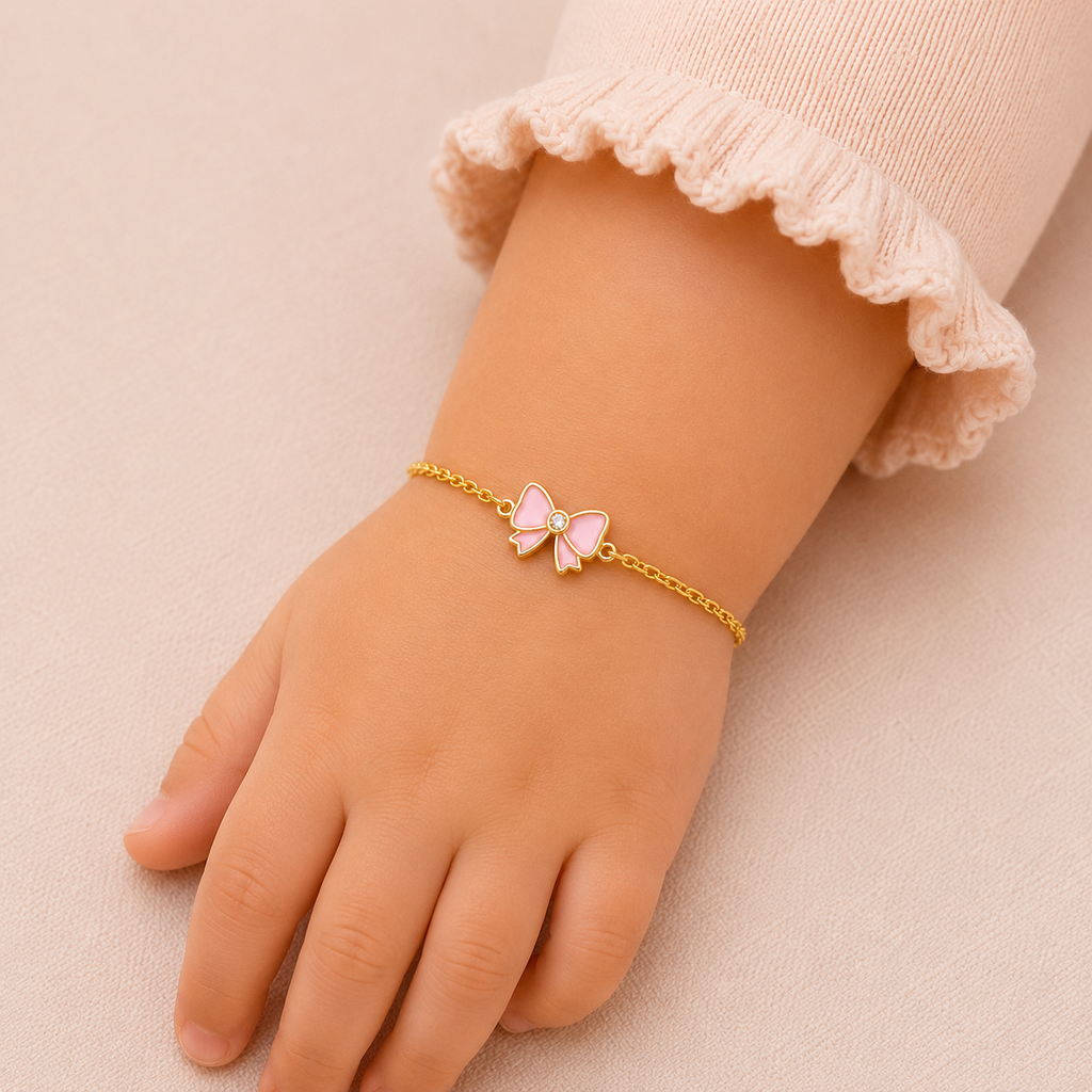 Pink Bow Bracelet