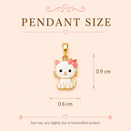 Snow Kitty Pendant