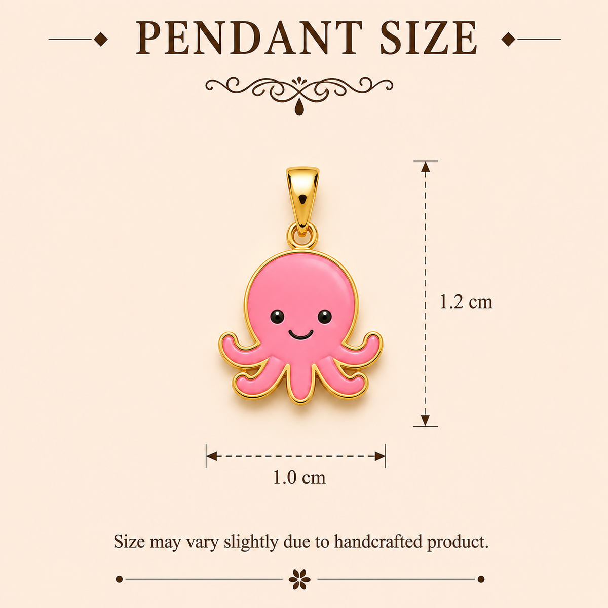 Coral Octo Pendant
