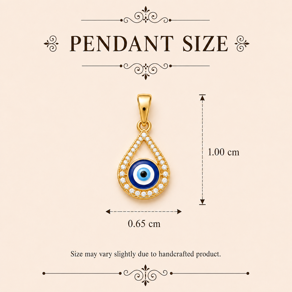 Evil Eye Drop Pendant