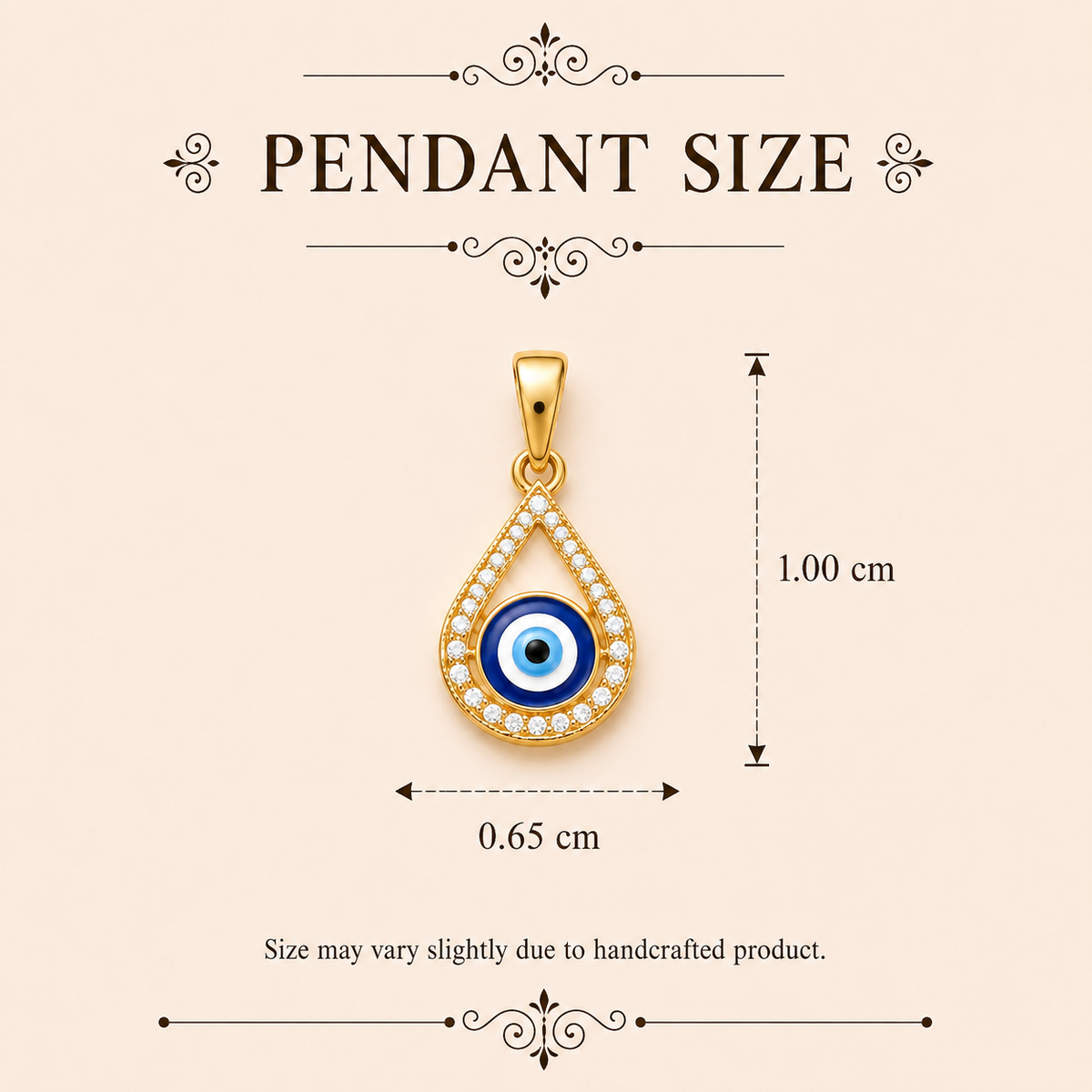 Evil Eye Drop Pendant