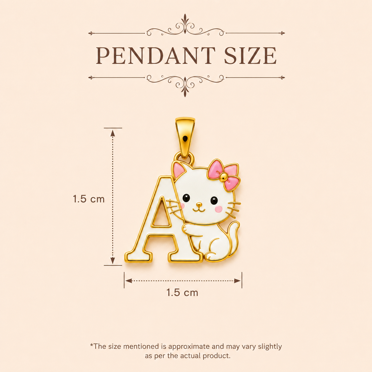 Kitty Initial Pendant