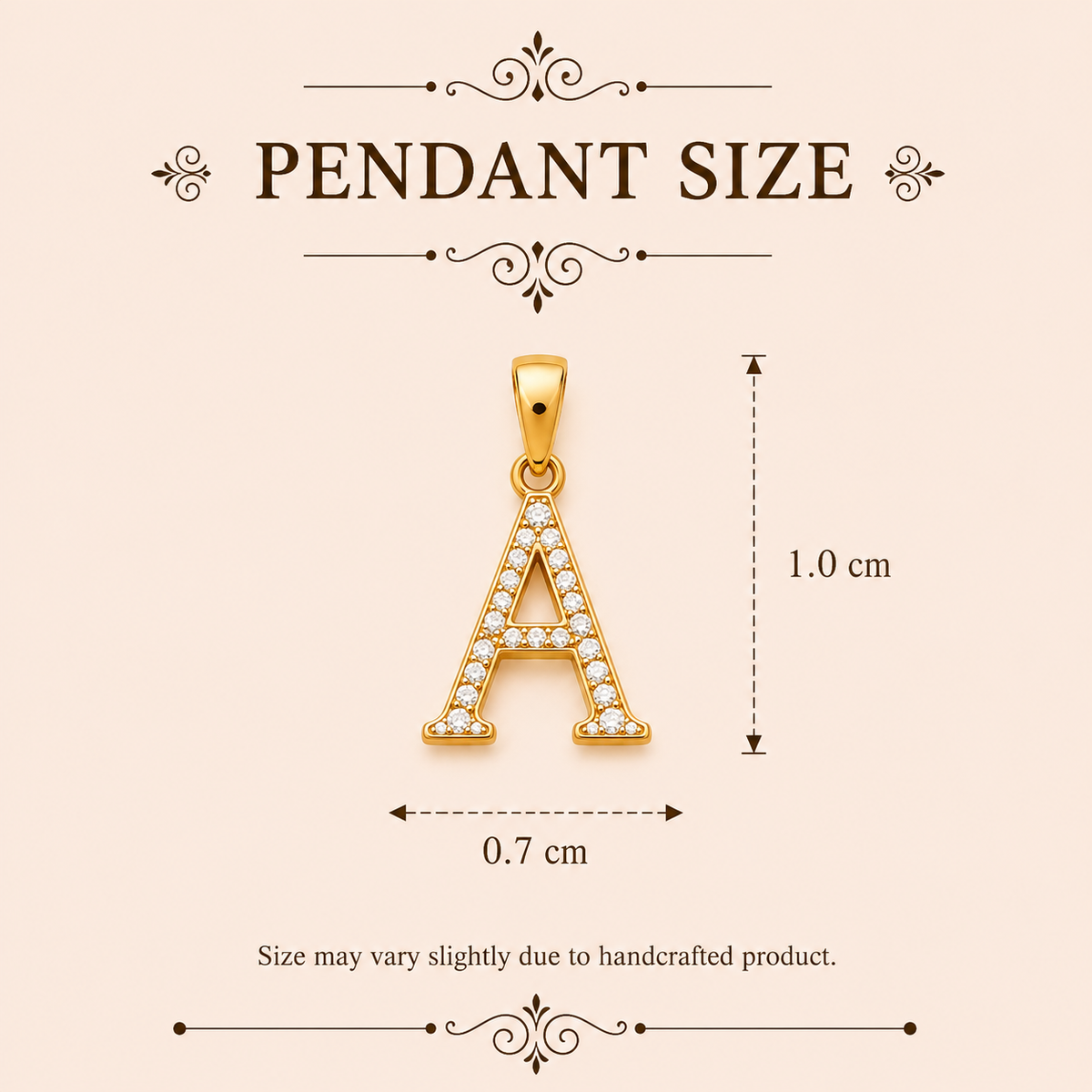 Diamond Initial Pendant