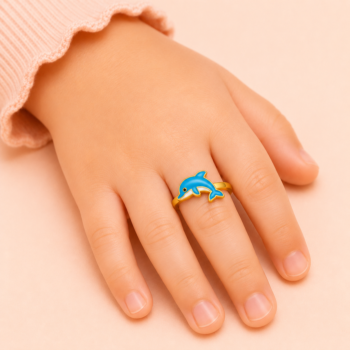 Ocean Splash Dolphin Ring
