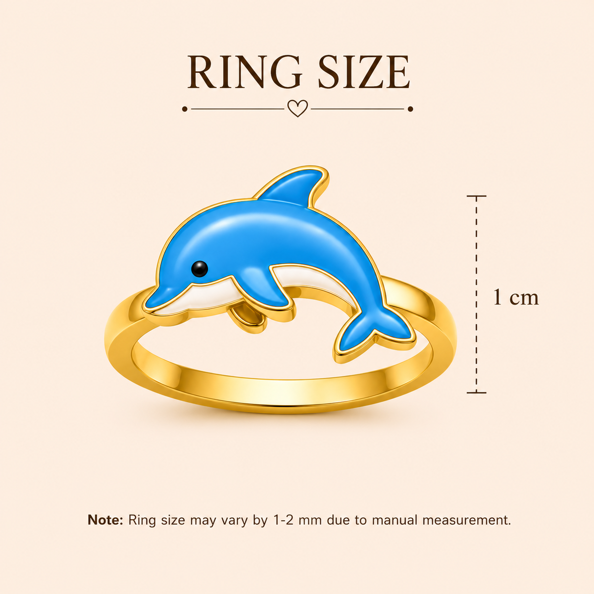 Ocean Splash Dolphin Ring
