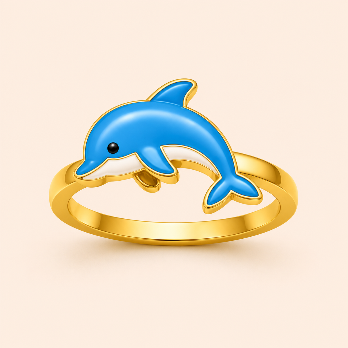 Ocean Splash Dolphin Ring