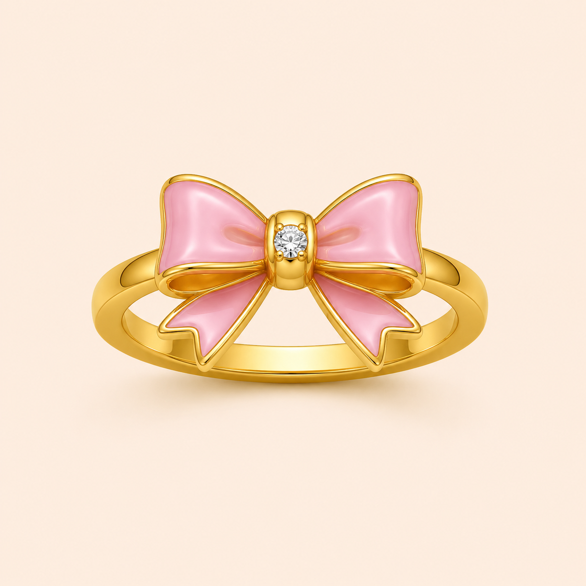 Blush Bow Ring