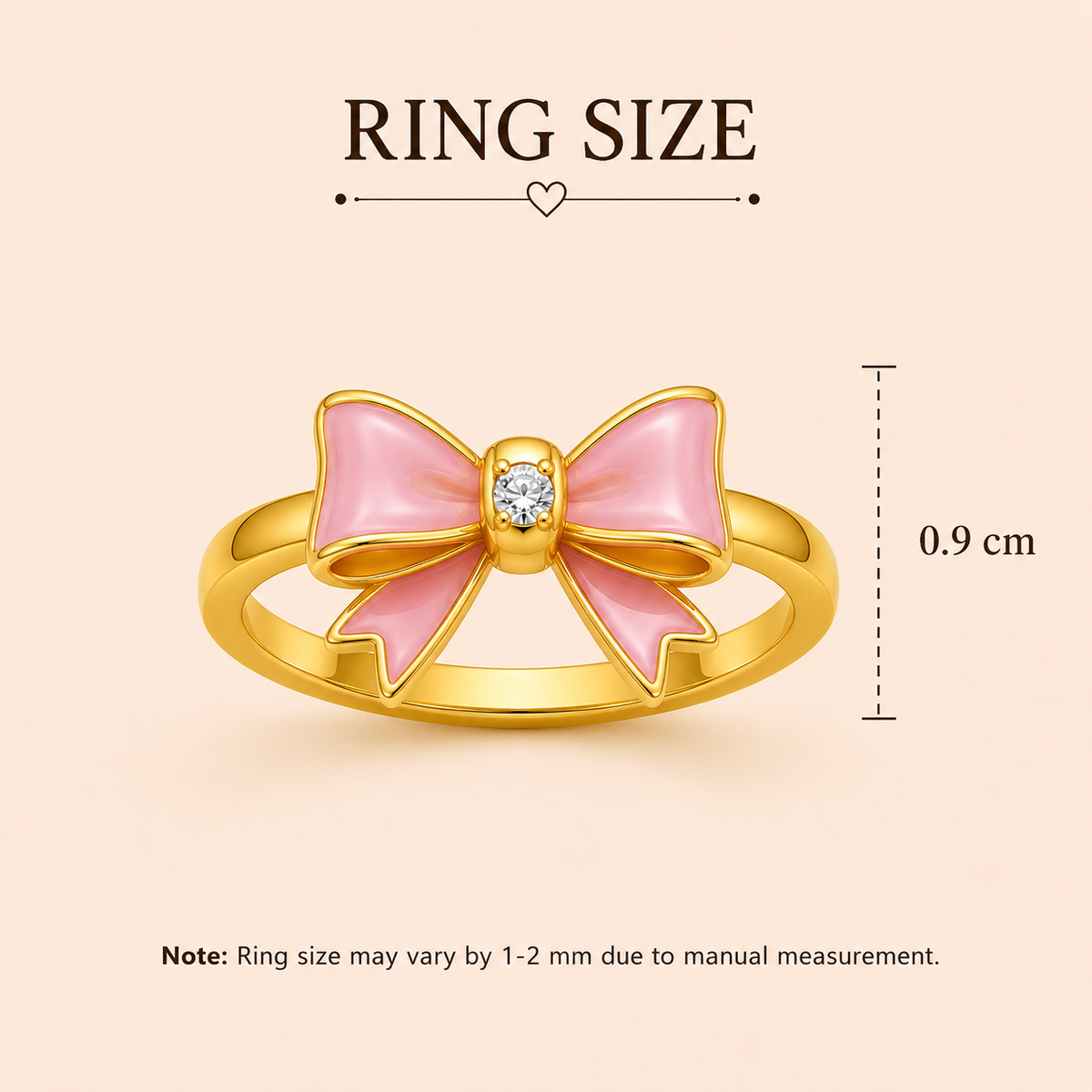 Blush Bow Ring