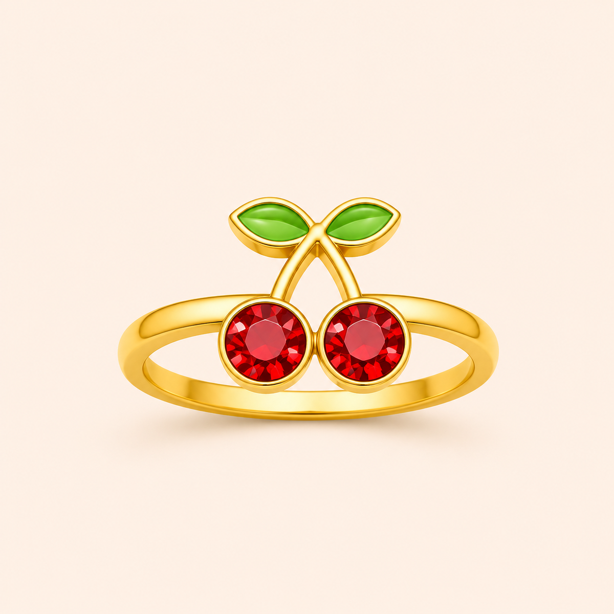 Cherry Charm Ring
