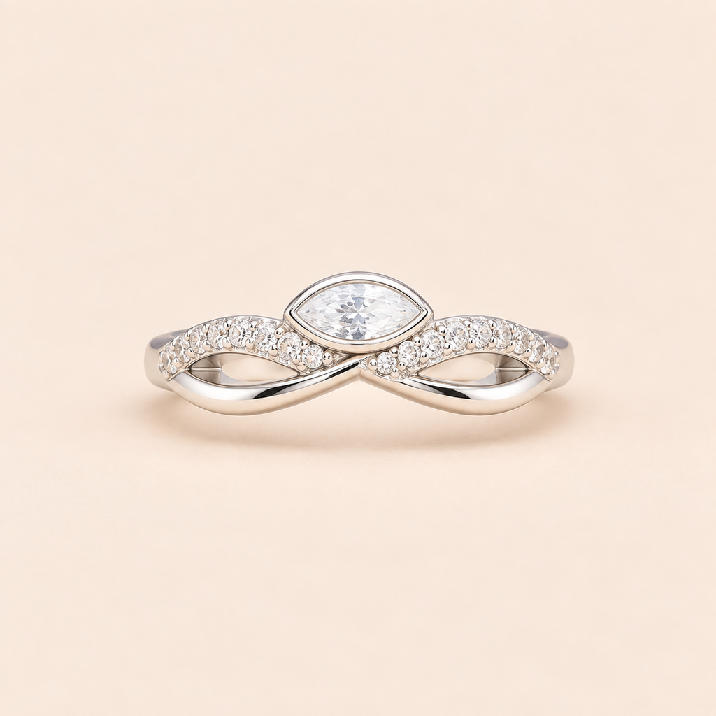 Shimmer Twist Ring