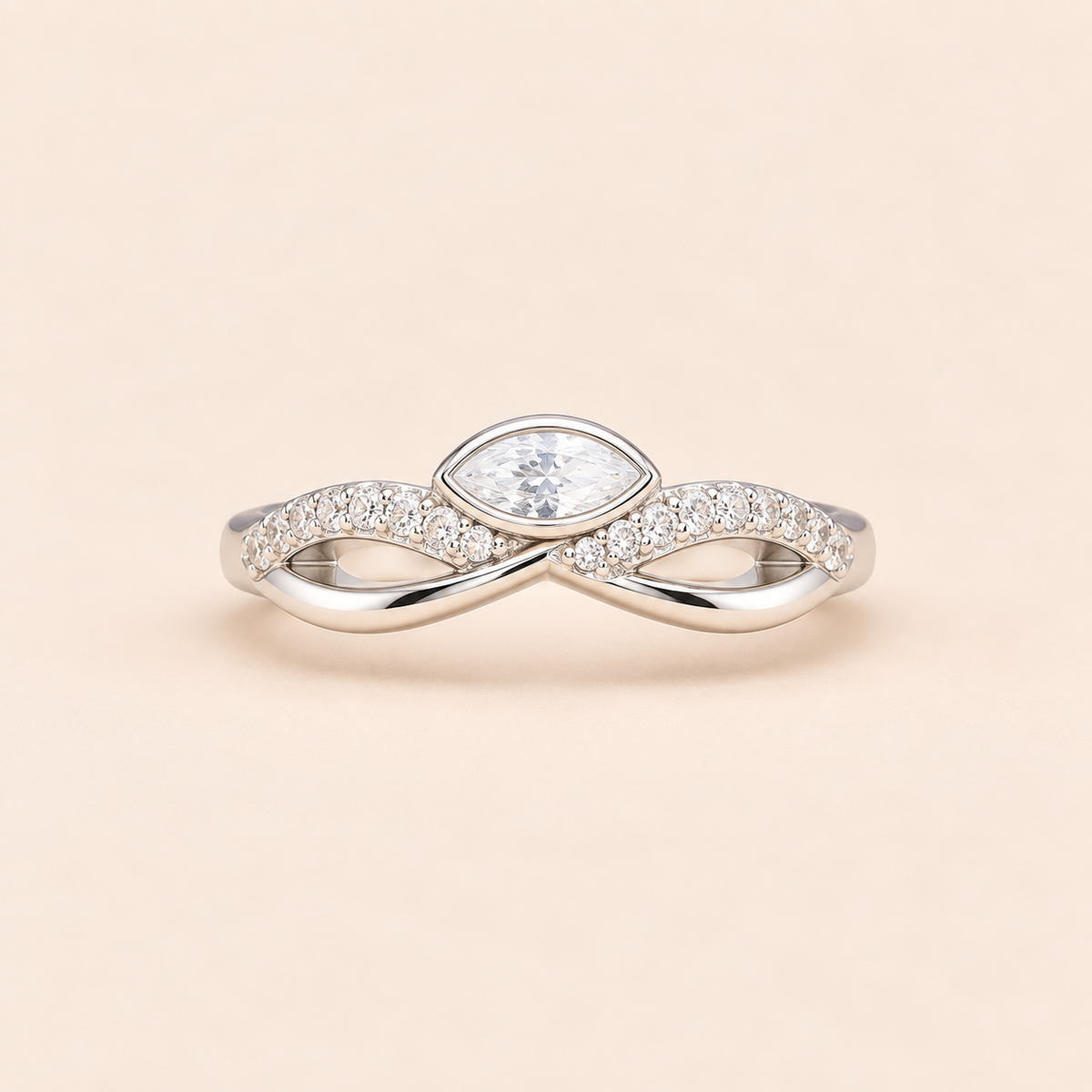 Shimmer Twist Ring