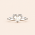 Snow Heart Ring