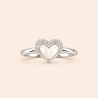 Snow Heart Ring