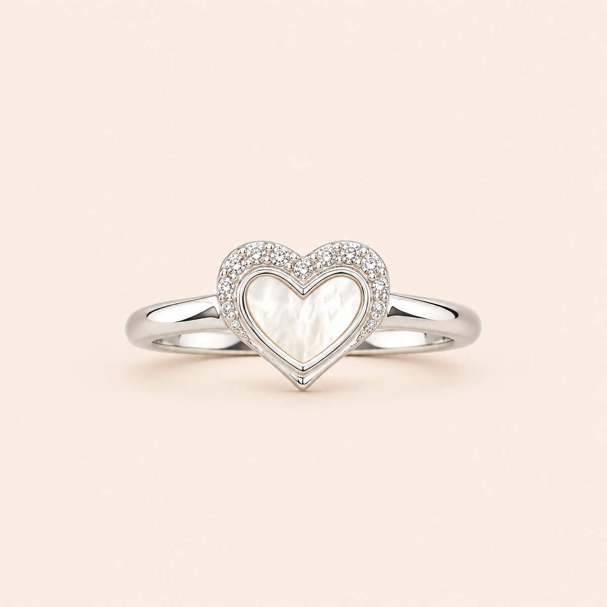 Snow Heart Ring