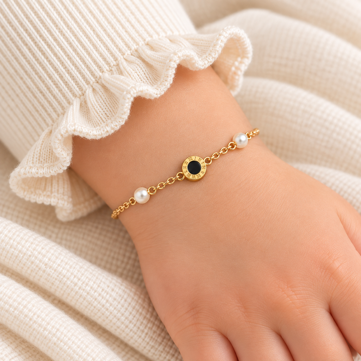 Midnight Pearl Bracelet