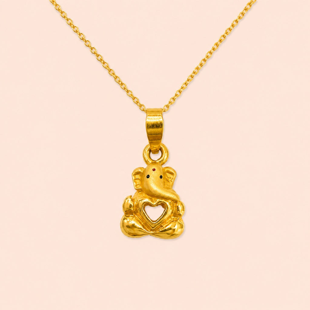 Baby Ganesha Gold Pendant