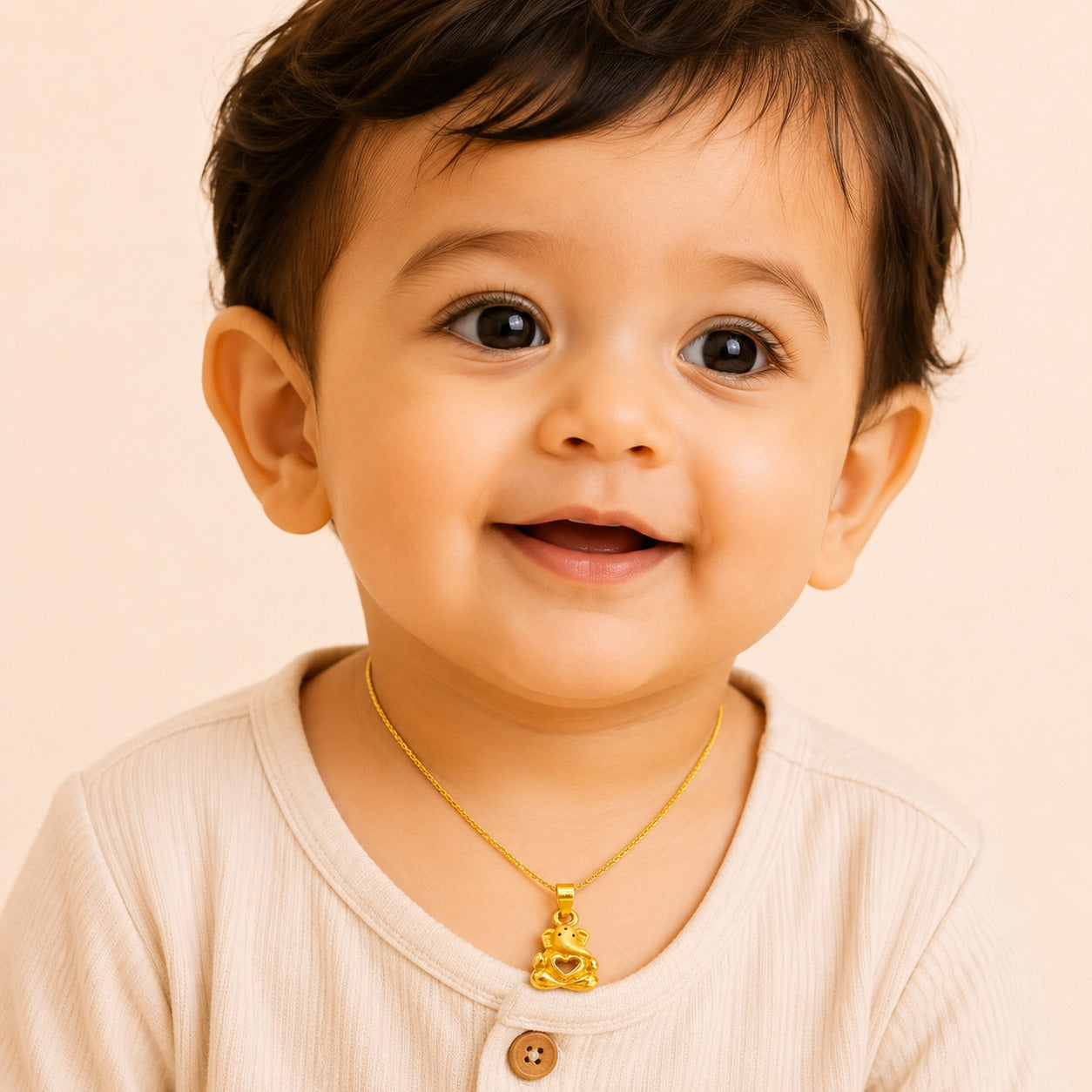 Baby Ganesha Gold Pendant