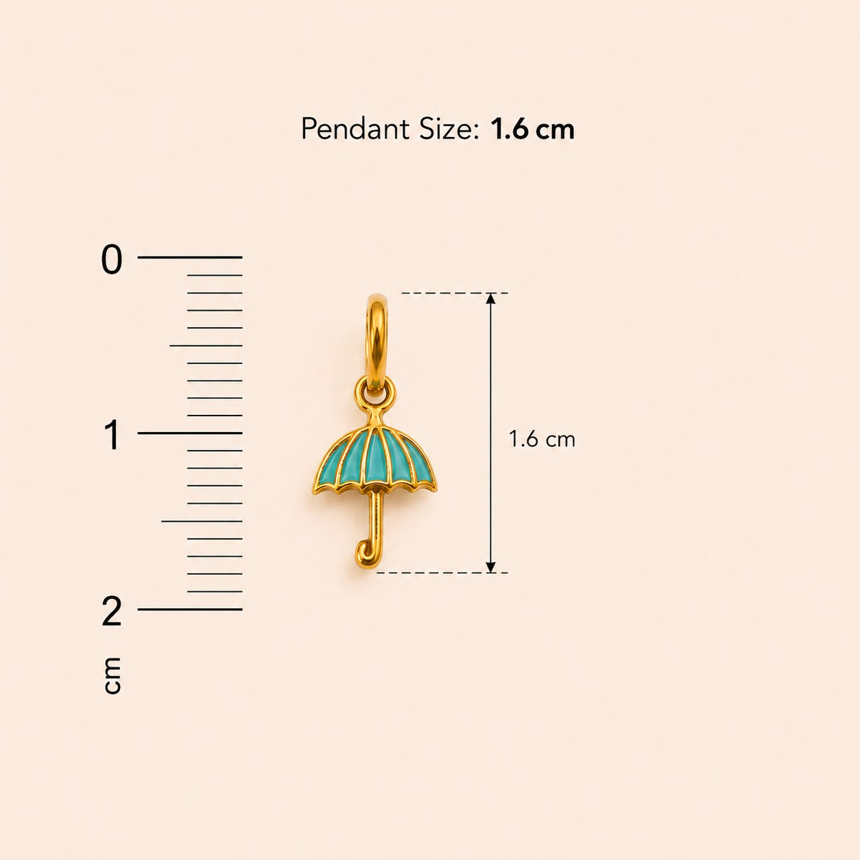 Tiny Umbrella Pendant