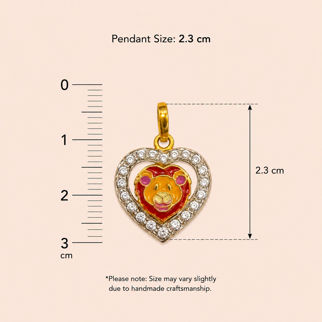 Little Lion Heart Pendant