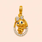 Golden Wonder Bunny Pendant