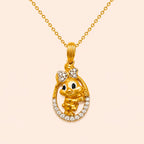 Golden Wonder Bunny Pendant
