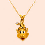 Whisker Wink Gold Pendent