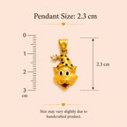 Whisker Wink Gold Pendent
