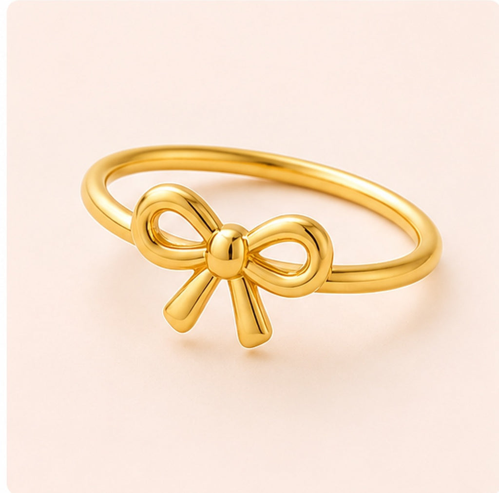 Cute bow ring