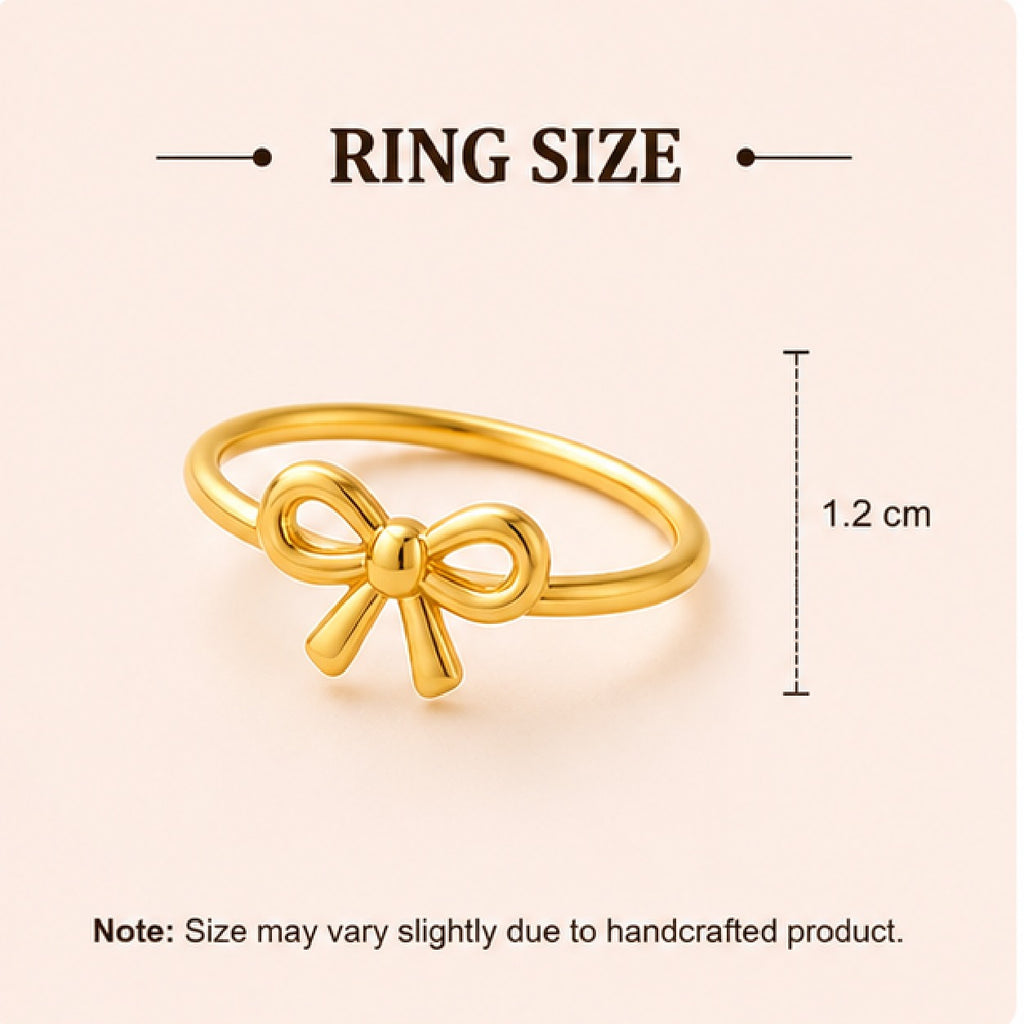 Cute bow ring