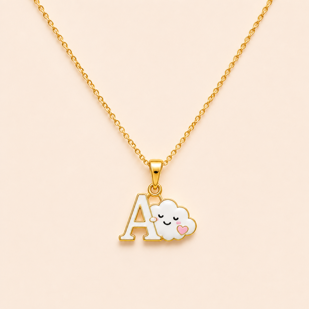 Cloud Initial Pendant