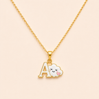 Cloud Initial Pendant