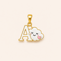 Cloud Initial Pendant