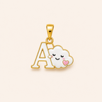 Cloud Initial Pendant